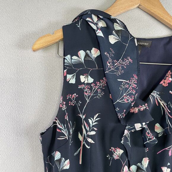 Banana Republic Flutter Sleeve Long Dress Sz 8 Blue Coquette Fairy Flowy - Picture 11 of 14